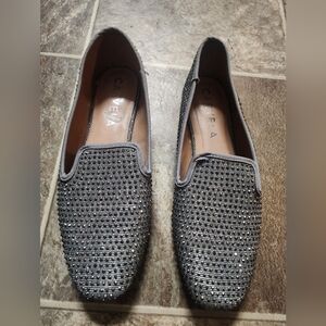 ✨ Carvela Embellished Loafers – Silver/Gray Crystal – Size 41 (US 10) ✨